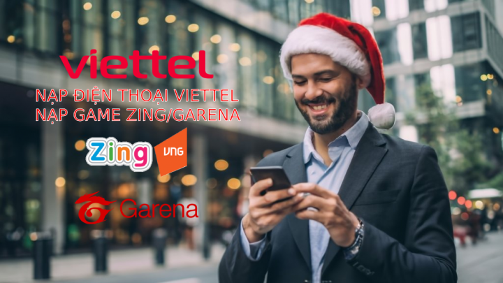 Nạp tiền điện thoại Viettel, VinaPhone, Vietnammobile chiết khấu cao, Nạp Game Zing, Garena chiết khấu cực tốt